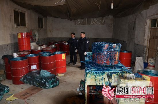 农家院造百万美孚润滑脂 临沂摧毁地下黑作