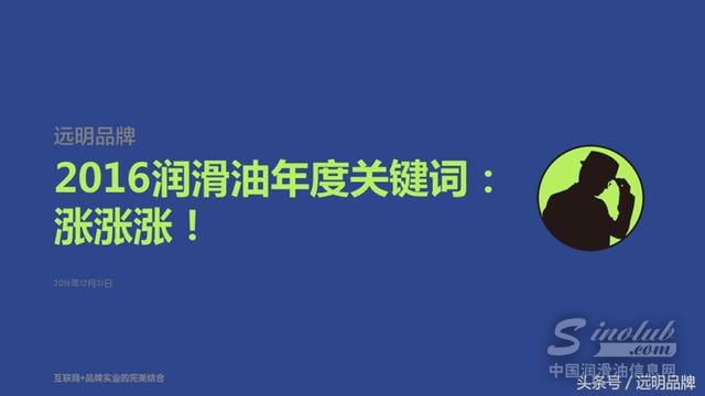 年终总结——2016年润滑油年度关键词：涨涨
