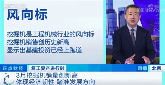 央视财经：挖掘机销量，创历史纪录！传出重