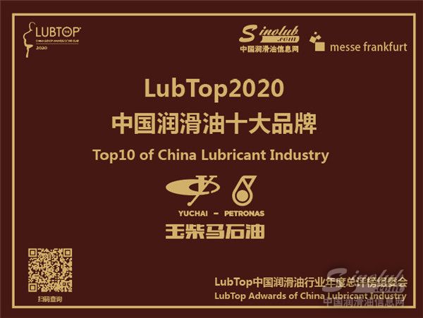 感谢肯定！玉柴马石油连续六年荣获&ldquo;中国润