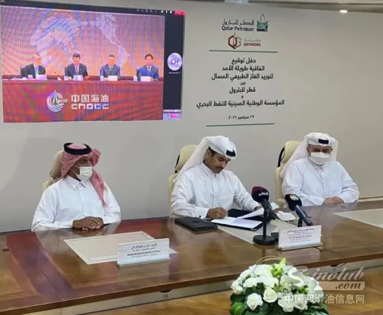 中海油与卡塔尔石油签署LNG大单