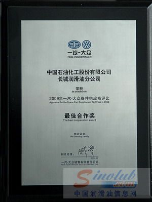 中国石化润滑油