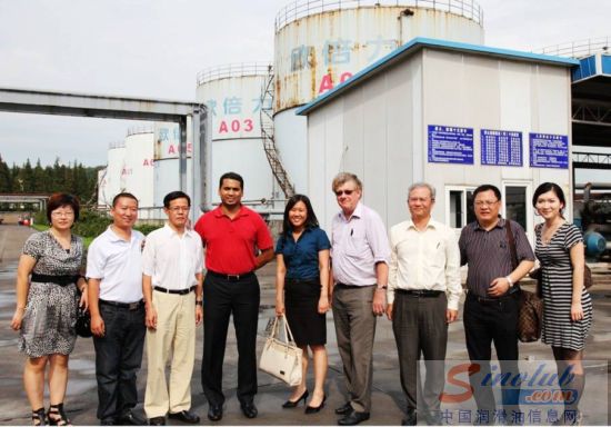 马石油领导考察基础油大型贸易商新暨阳