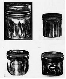 磨损所导致的活塞损坏