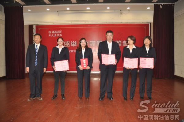 工会副主席杨绍勇为“工会积极分子”颁奖