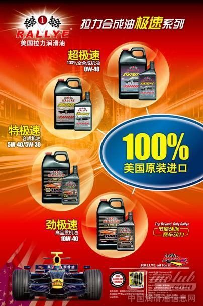 美国拉力RALLYE润滑油SN合成系列2014全面升级