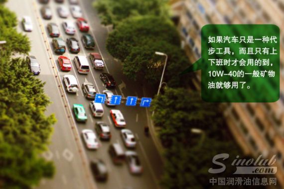 一般代步的话,10W-40的一般矿物油就够用了